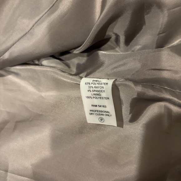 Calvin Klein Dark Brown Women's Blazer 100% Polyester lining NWOT Size 14 - Picture 6 of 10